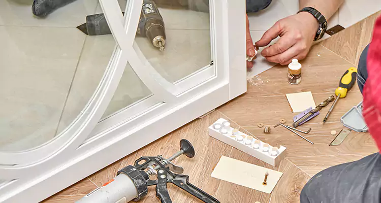 Interior Patio Door Casing Repair in Lake Magdalene, FL